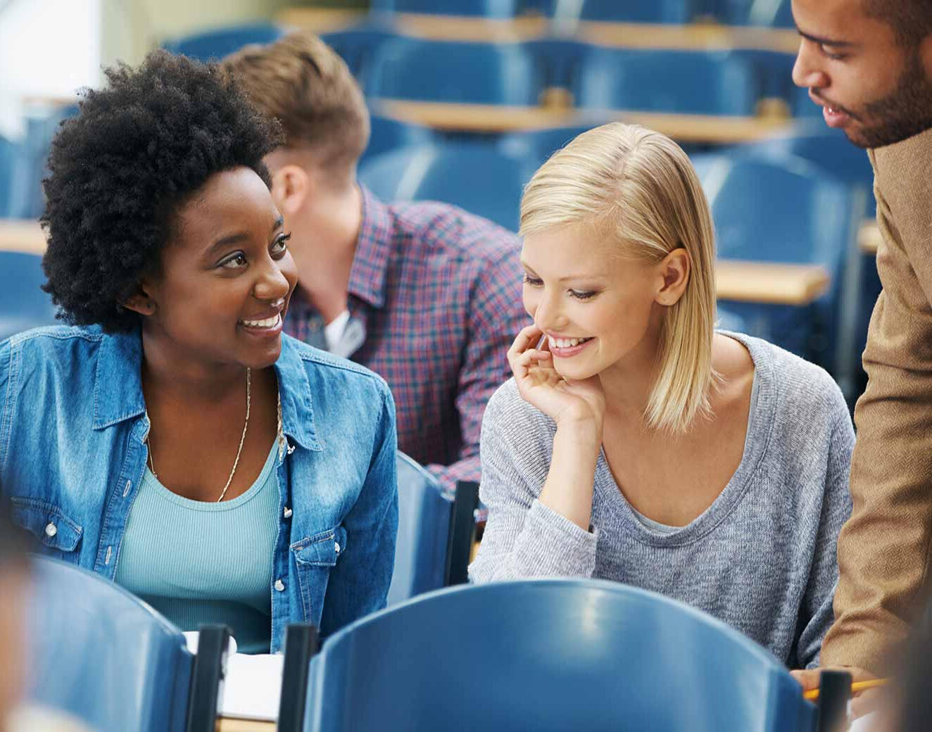 University students in a lecture hall